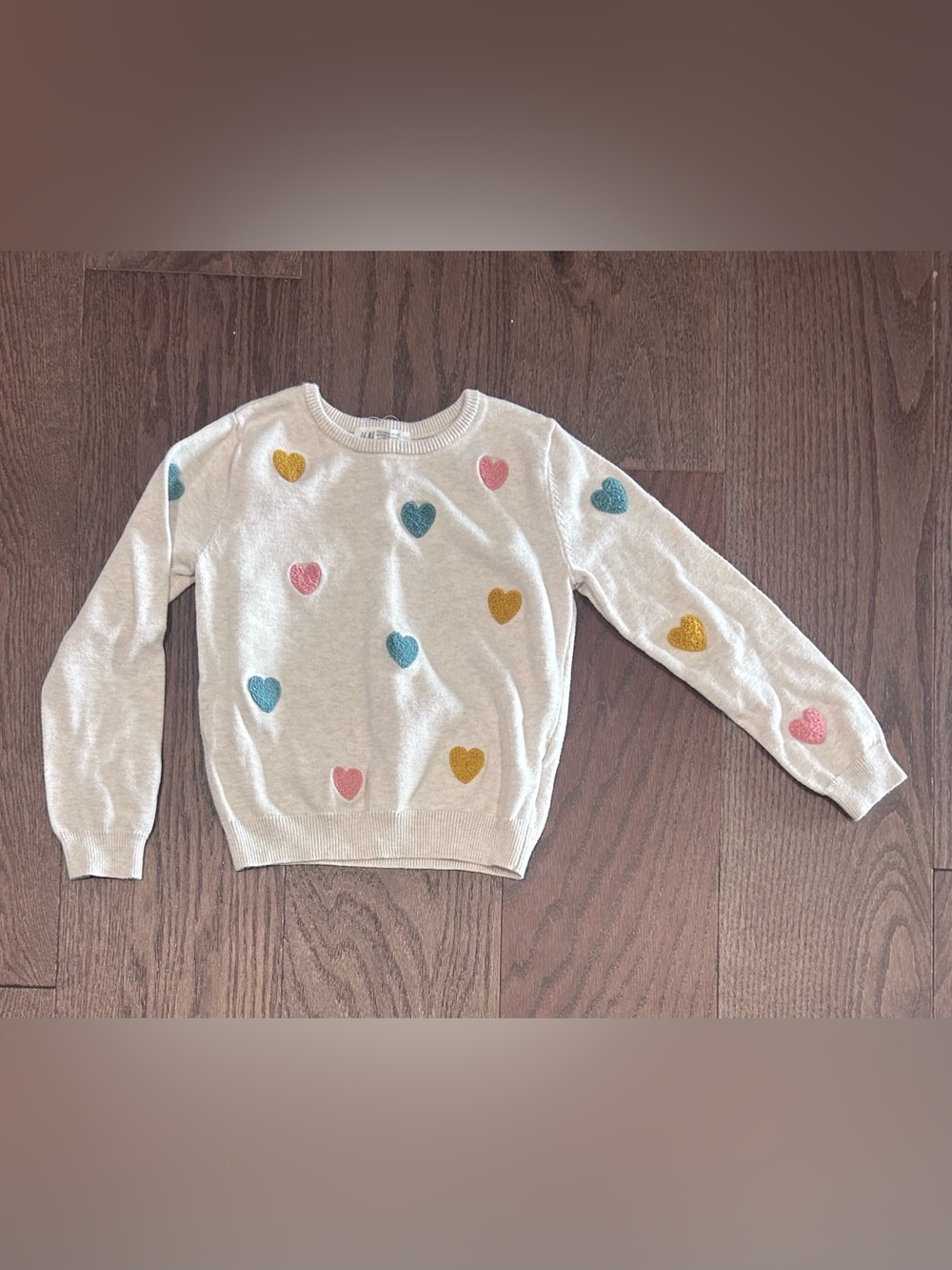 H&M Size 4-6 Girl's Heart Sweater
